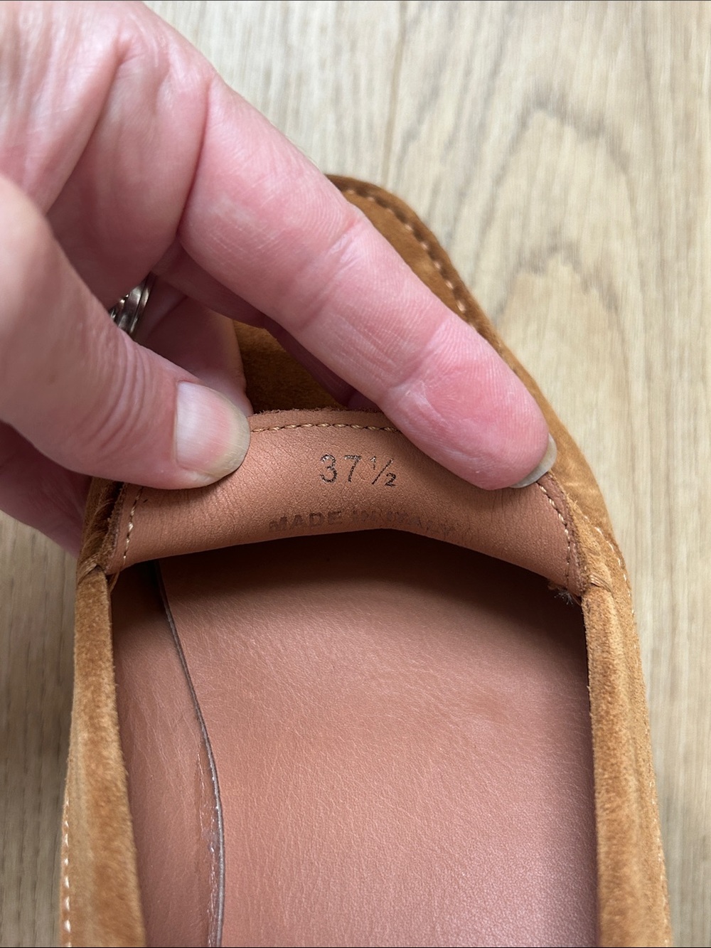 M. Gemi The Felize Suede Saddle Driver Size 37.5 EUC - Picture 6 of 9